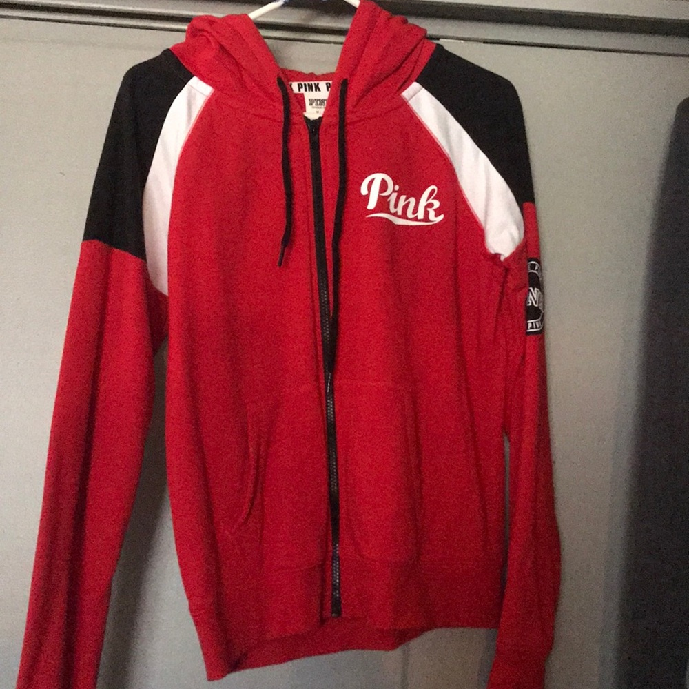 BARELY USED Victoria’s Secret Pink zip up size M